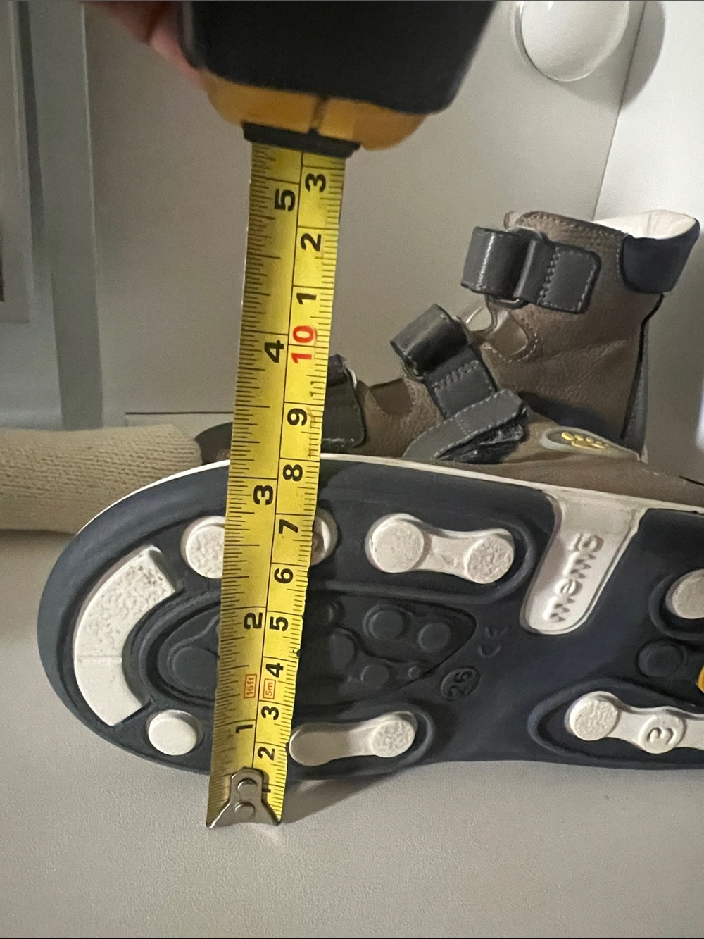 Kids Open-Toe Orthopedic Sandals in Olive with Black Straps - Picture 14 of 14